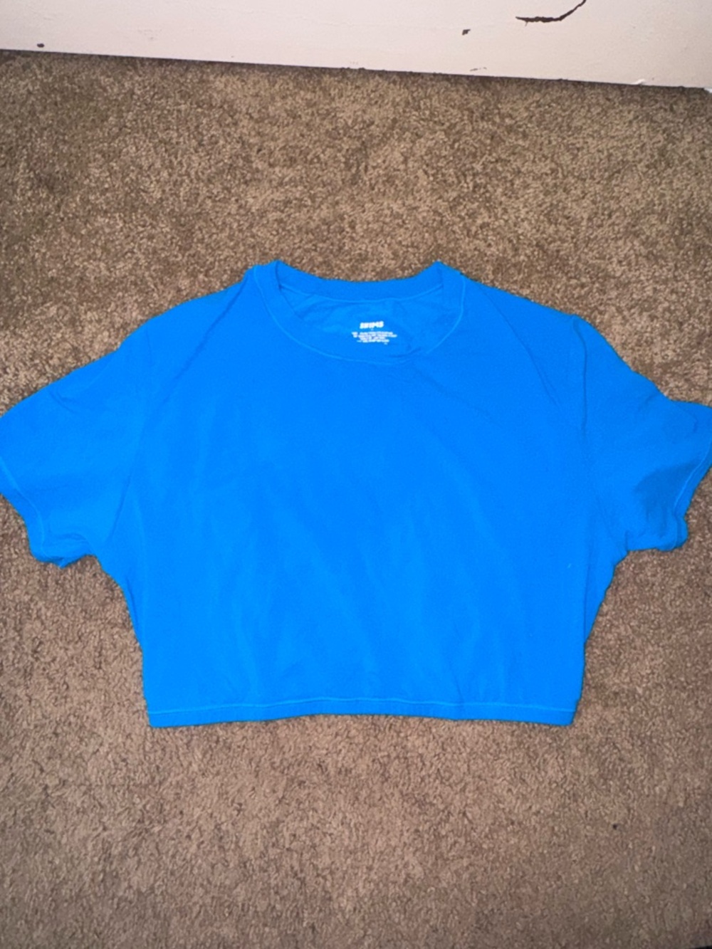 SKIMS Bright Turquoise Crewneck Tee